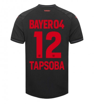 Bayer Leverkusen Edmond Tapsoba #12 Hjemmebanetrøje 2023-24 Kort ærmer